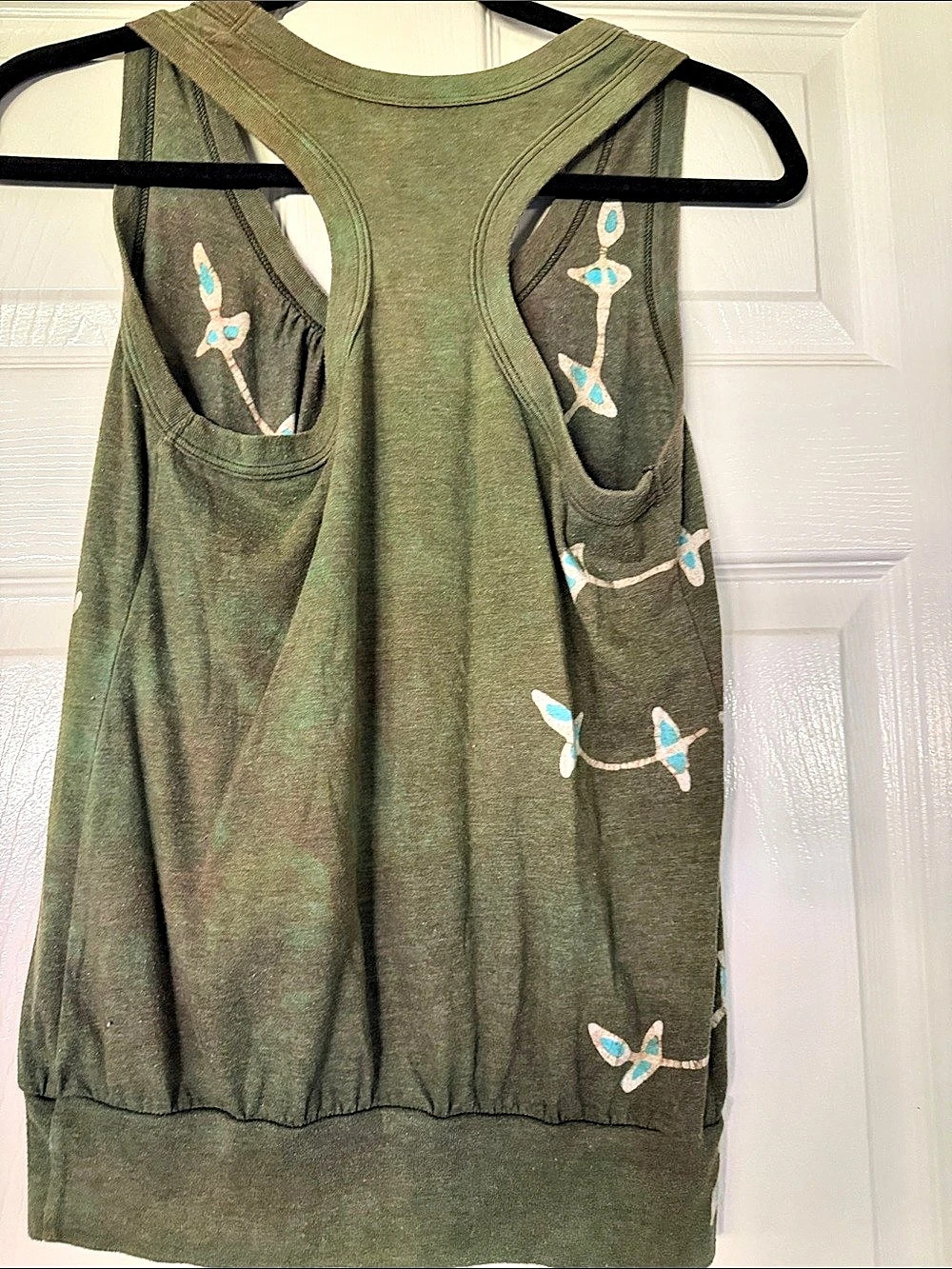 Handmade Batik Print Racerback Tank - Picture 2 of 4